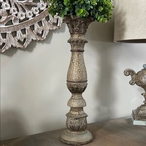 Elegant Brown Candle Holder